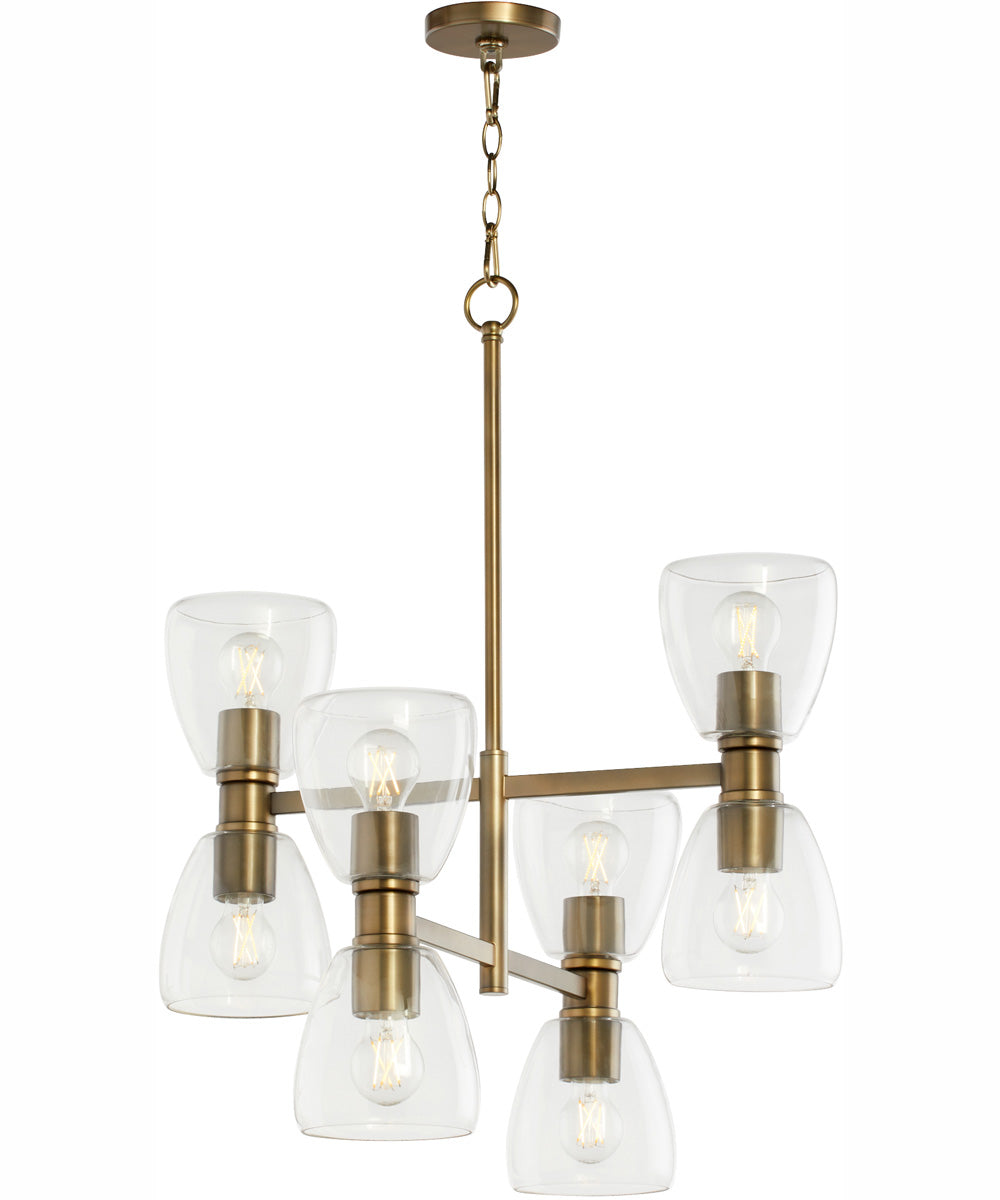 Relo 8-light Chandelier Dark Brass