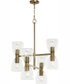 Relo 8-light Chandelier Dark Brass