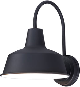 13"H Pier M 1-Light Outdoor Wall Sconce Black