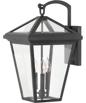 Alford Place 3-Light Large Outdoor Wall Mount Lantern in Museum Black
