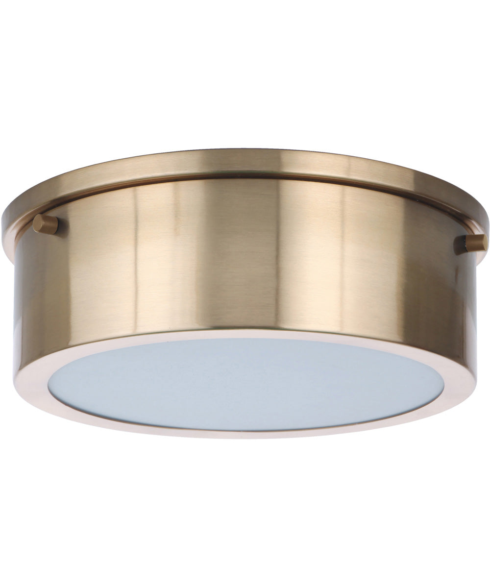 Fenn LED Flushmount Satin Brass