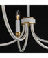 Charlton 5-Light Chandelier Weathered White/Gold Leaf