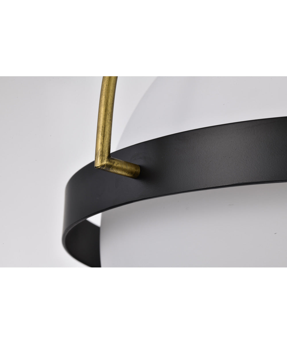 Lakeshore 1-Light Close-to-Ceiling Matte Black