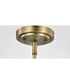 Cordello 4-Light Chandelier Vintage Brass