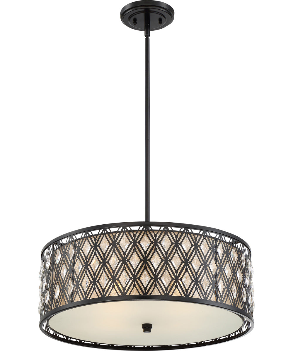 Boutique 4-light Pendant Mystic Black