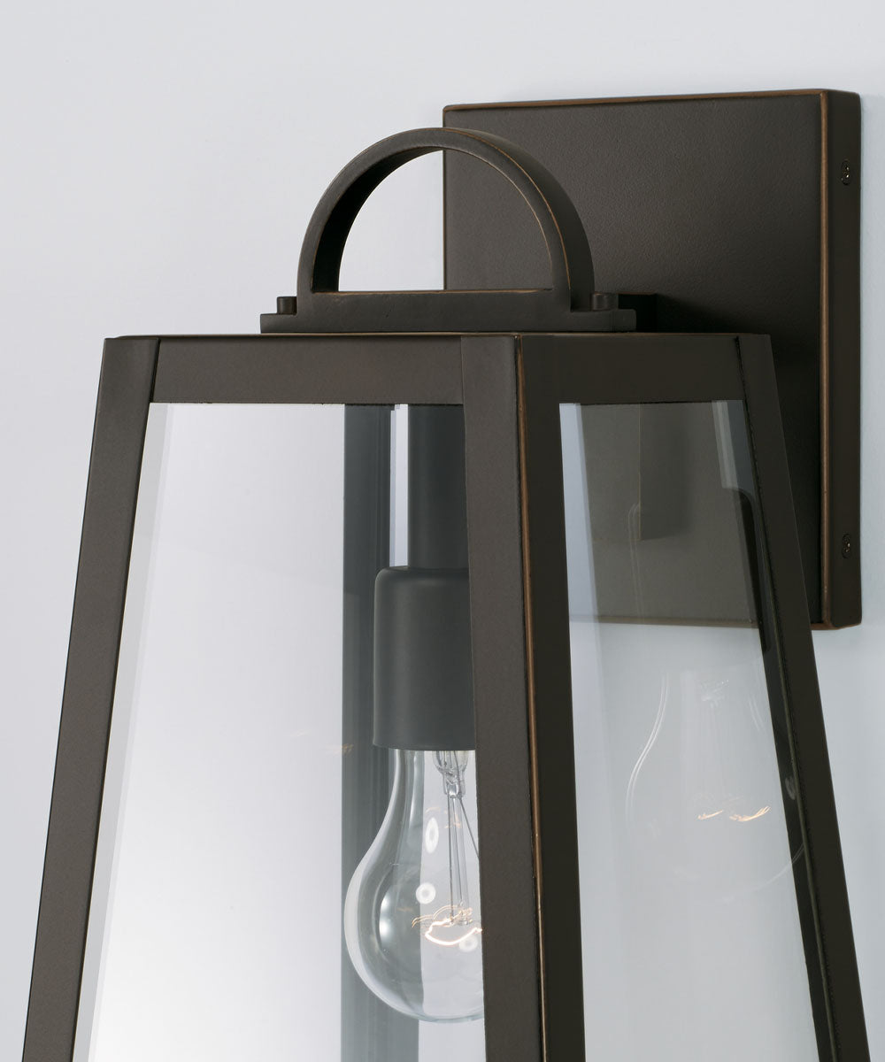 Leighton 1-Light Outdoor Wall-Lantern Rain or Shine - Oiled Bronze