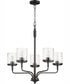 Starky 5-light Chandelier Matte Black