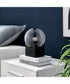 Oksena 1-Light Table Lamp Black/Smoke Glass Shade
