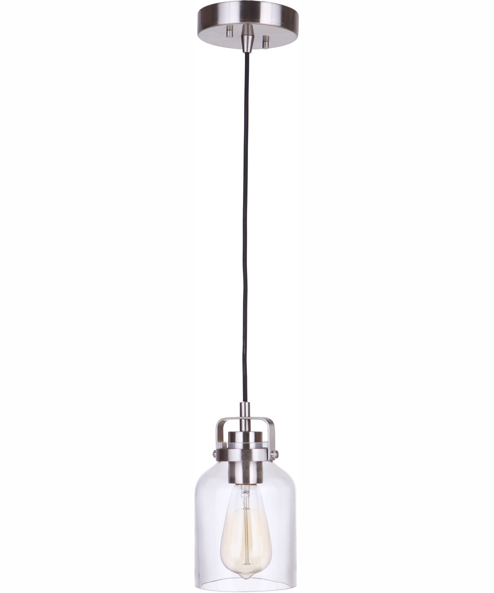 Foxwood 1-Light Mini Pendant Brushed Polished Nickel
