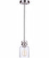 Foxwood 1-Light Mini Pendant Brushed Polished Nickel