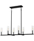 Malamute Medium 6-light Island Light Matte Black