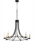 Olympus 9-light Chandelier Textured Black