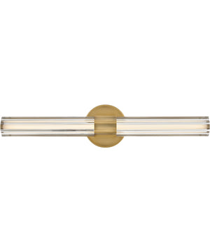 Georgette LED-Light Medium LED Vanity in Lacquered Brass