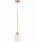 Tribute 1-light Pendant Aged Brass