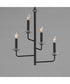 Madeira 4-Light Chandelier Anthracite