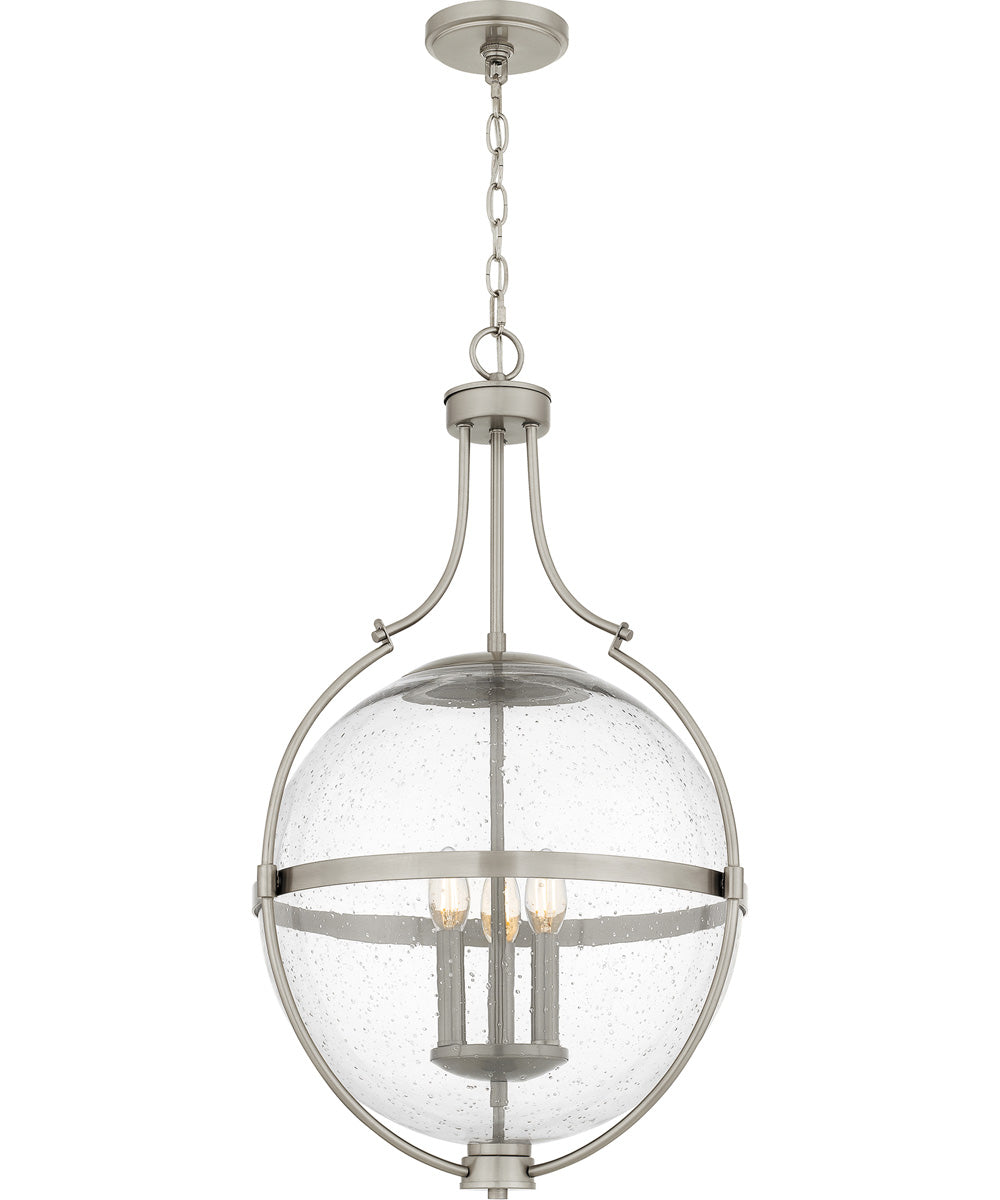 Quoizel Pendant Large 3-light Pendant Brushed Nickel