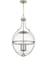 Quoizel Pendant Large 3-light Pendant Brushed Nickel