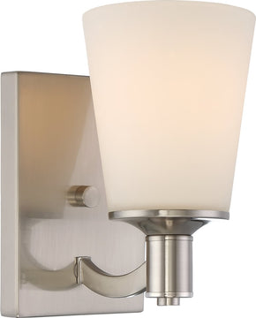5"W Laguna 1-Light Vanity & Wall Brushed Nickel