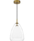Aero 1-light Mini Pendant Aged Brass