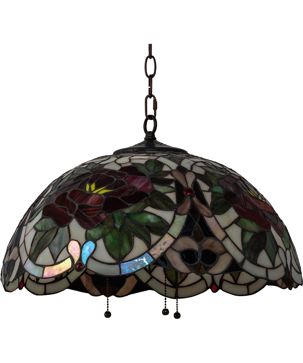 20" Wide Renaissance Rose Pendant