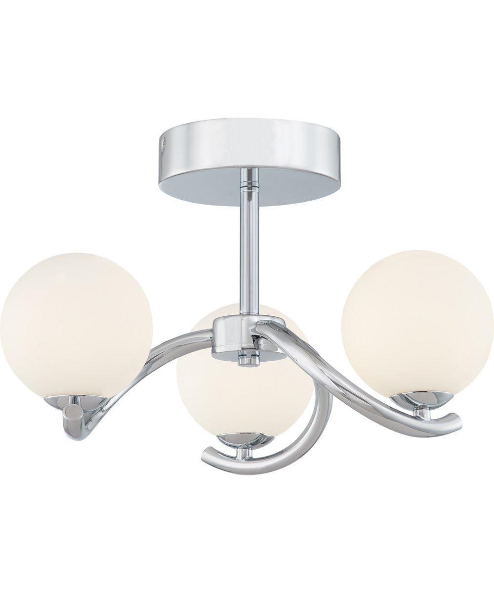 Essence 3-light Semi Flush Mount Polished Chrome