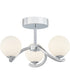 Essence 3-light Semi Flush Mount Polished Chrome