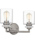 Jaspar Medium 2-light Bath Light Antique Nickel