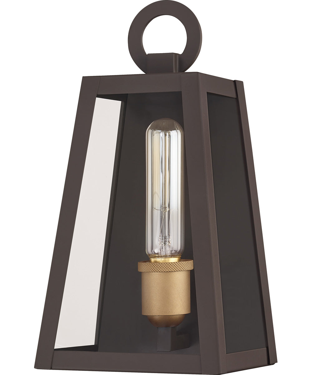 Poplar Point Small 1-light Outdoor Wall Light  Coastal Armour Aluminum Old Bronze