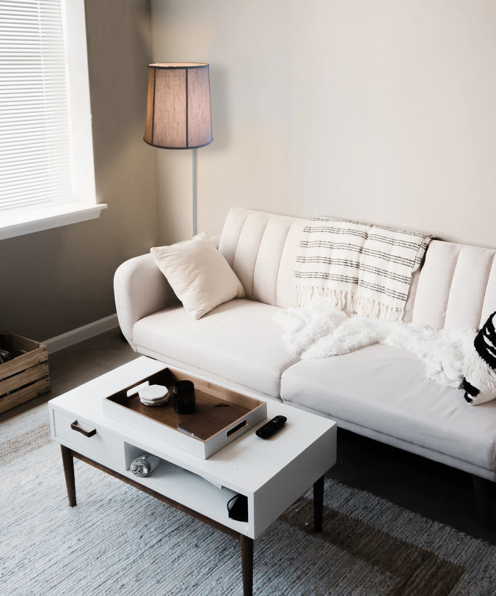 14"W Floating Shade Plug-In Wall Light