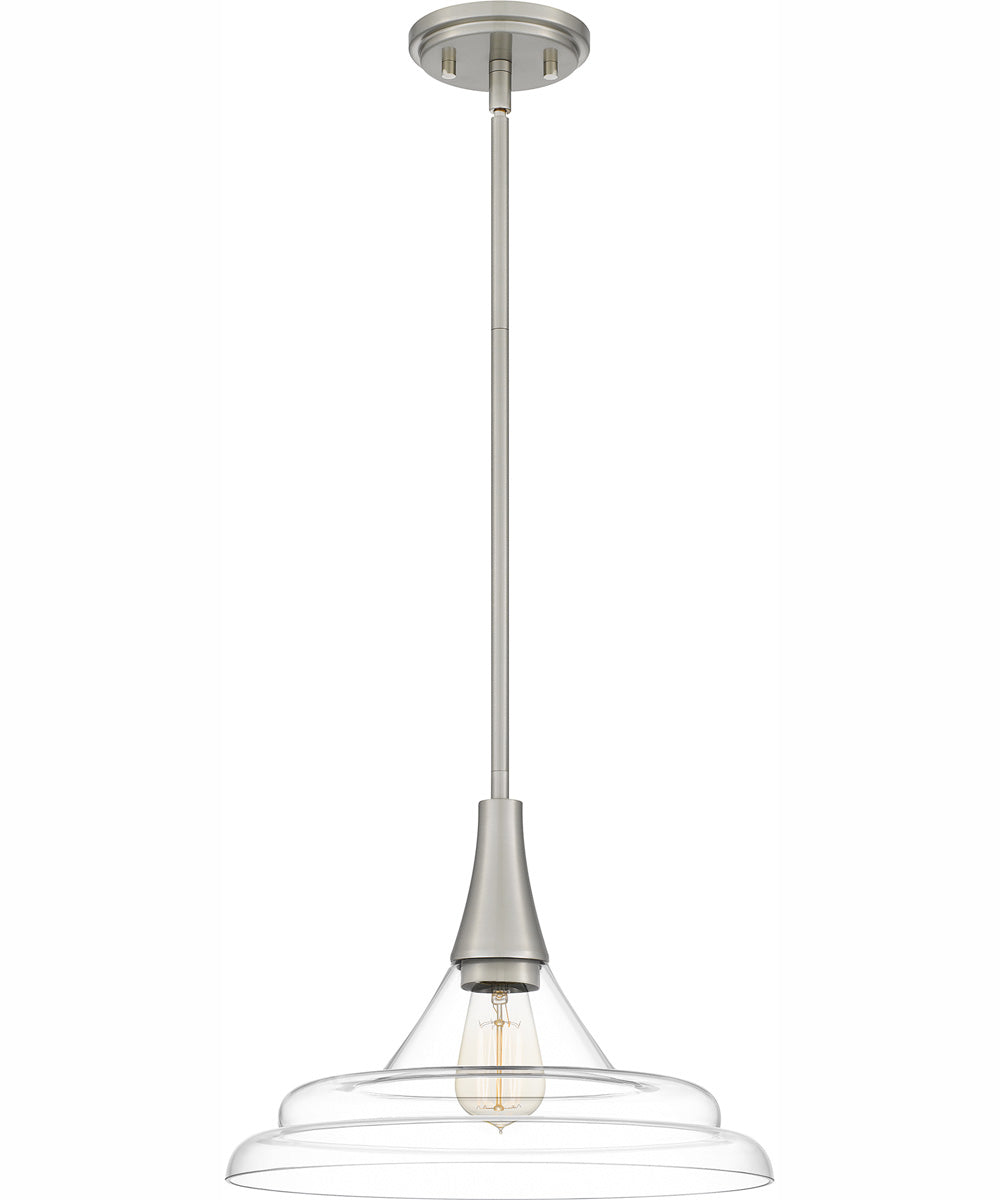 Quoizel Pendant 1-light Pendant Brushed Nickel