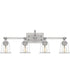 Nicholas Extra Large 4-light Bath Light Brushed Nickel