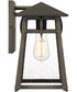 Merle Medium 1-light Outdoor Wall Light  Coastal Armour Aluminum Burnished Bronze