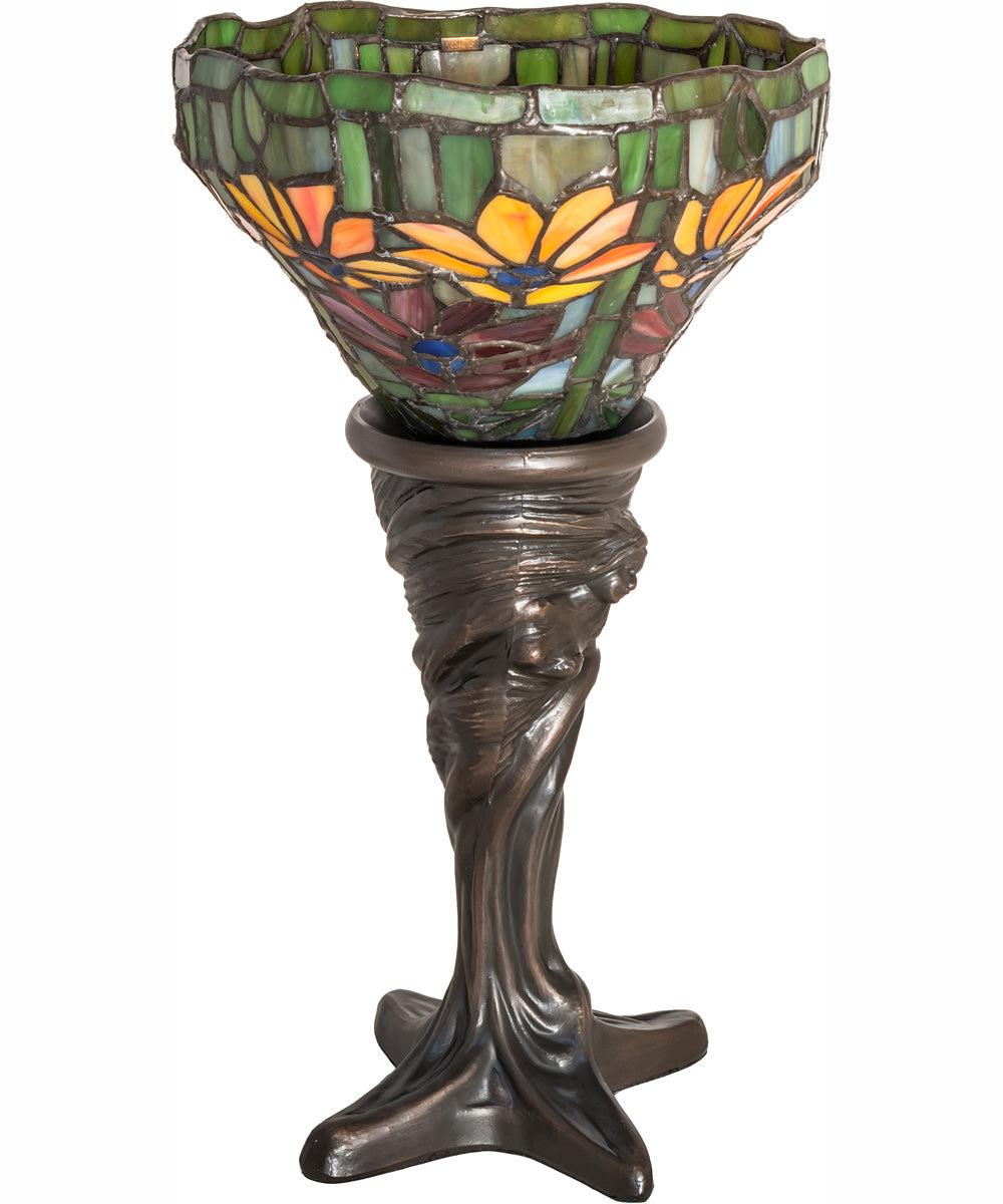 15" High Tiffany Poinsettia Mini Lamp