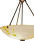 20"W Corinth White Marble Inverted Pendant