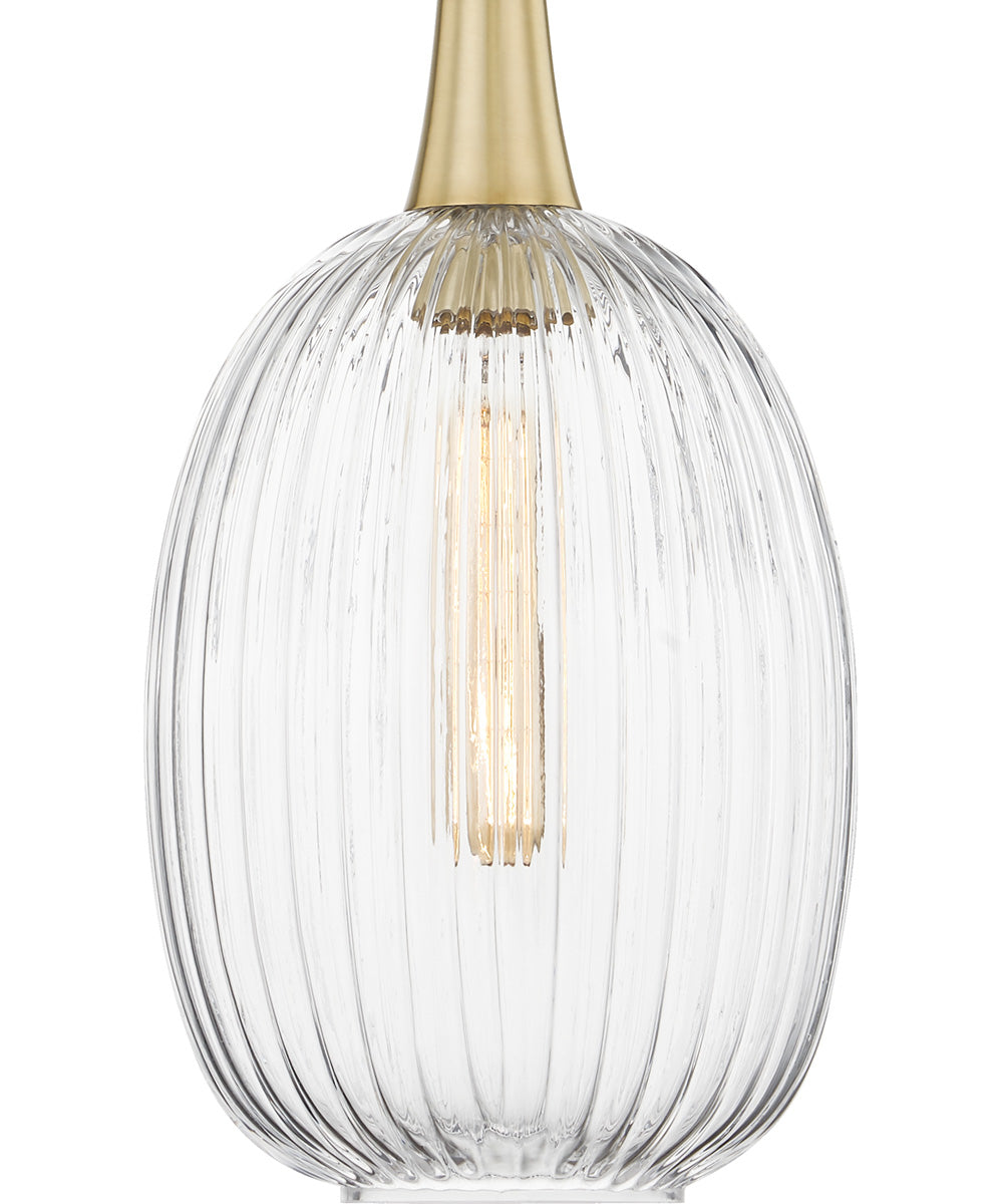 Samson Small 1-light Mini Pendant Satin Brass
