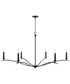 Grady 6-Light Chandelier Black Iron