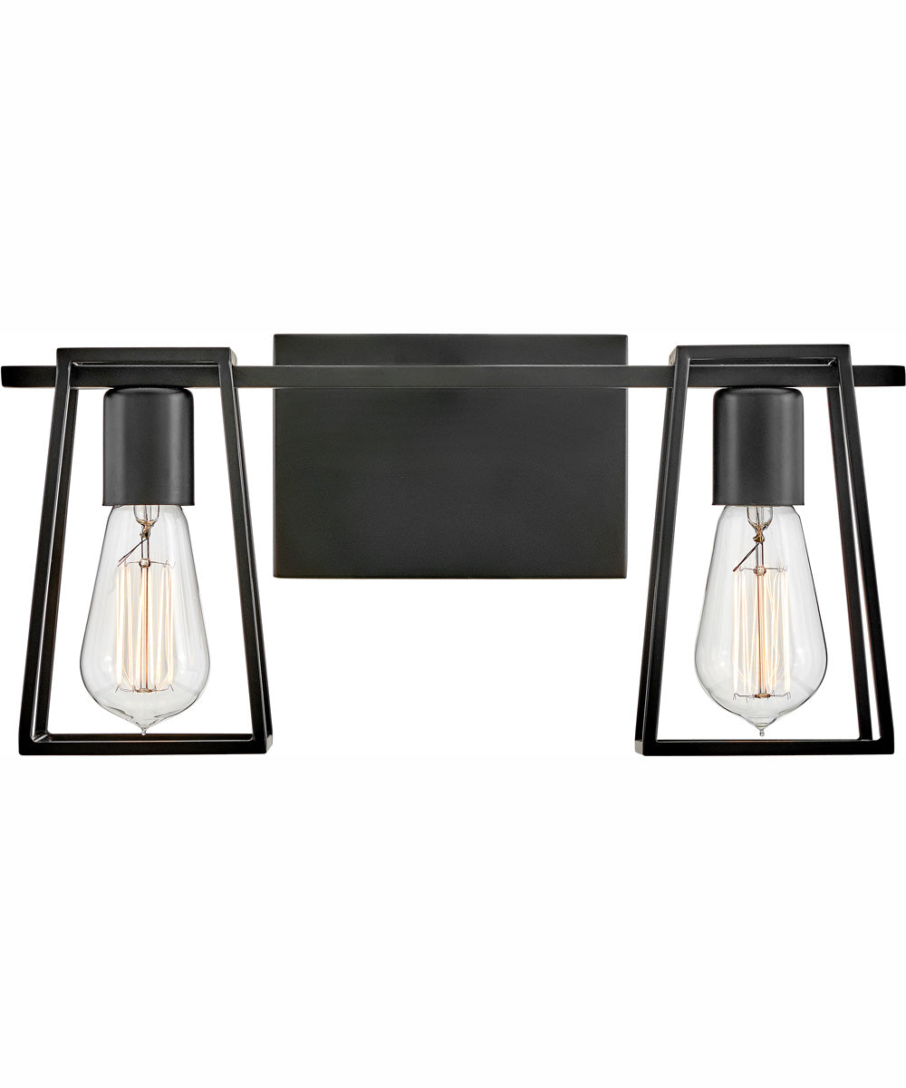 Filmore 2-Light Two Light Vanity in Black
