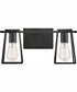 Filmore 2-Light Two Light Vanity in Black