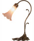 15" High Pink Tiffany Pond Lily Accent Lamp