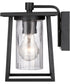 Lodge Small 1-light Outdoor Wall Light Mystic Black
