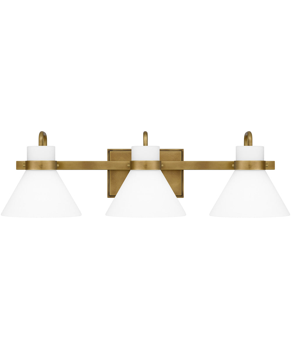 Regency Large 3-light Bath Light Weathered Brass