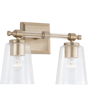 Breigh 2-Light Vanity Brushed Champagne