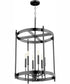 Hamilton 6-light Entry Foyer Hall Chandelier Matte Black