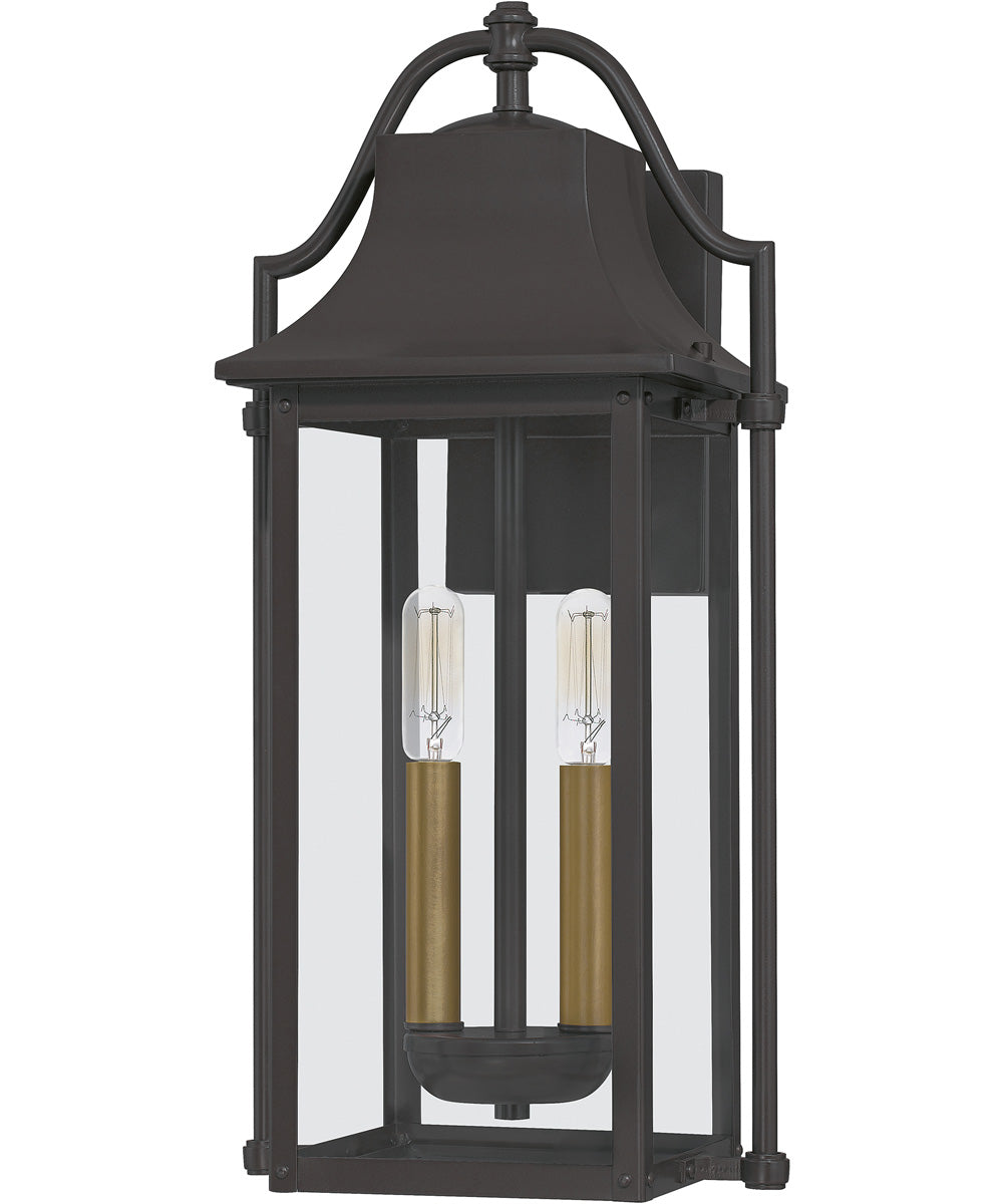 Manning Medium 2-light Outdoor Wall Light  Coastal Armour Aluminum Western Bronze