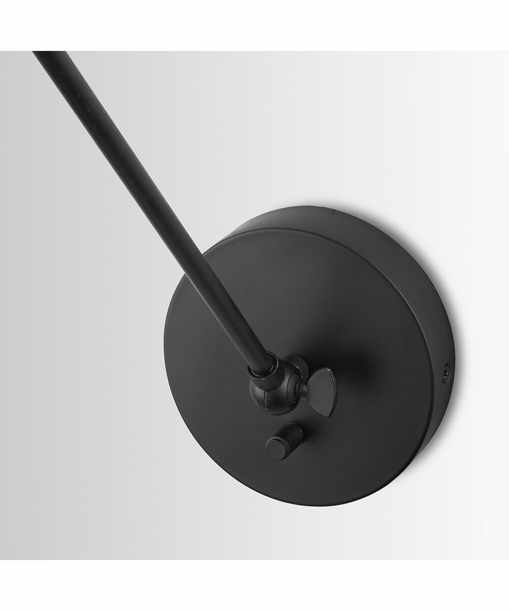 Profile 1-Light Plug In Sconce Matte Black, 5"W