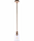 Romero 1-Light Mini Pendant Satin Brass