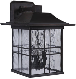 15"H Dorset 3-Light Outdoor Wall Light Aged Bronze Brushed