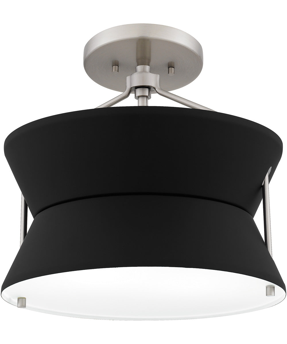 Quoizel Semi-Flush Mount Medium 2-light Semi Flush Mount Brushed Nickel