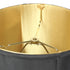 14"W x 15"H Black Fabric Drum lamp Shade with Gold Liner