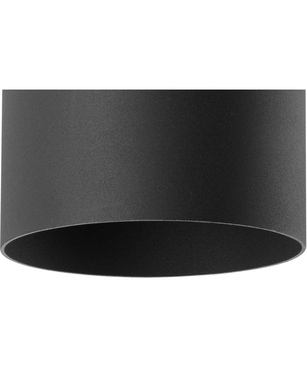 5" Non-Metallic Wall Mount Up/ Down Cylinder Black